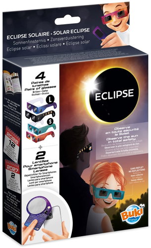 BUKI France Eclipse Observation Glasses and Filters Set 6pcs - Safety Goggles - Main image