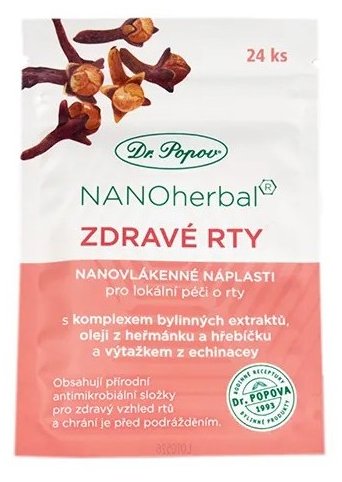 DR.POPOV Nanonáplast ZDRAVÉ RTY 24 ks - Plaster - Main image