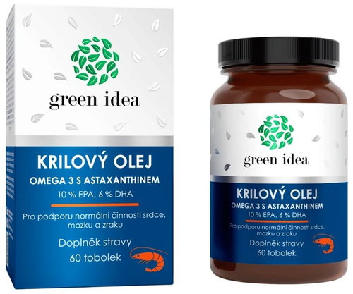GREEN IDEA Krilový olej, tobolky 60 ks - Krill Oil - Main image