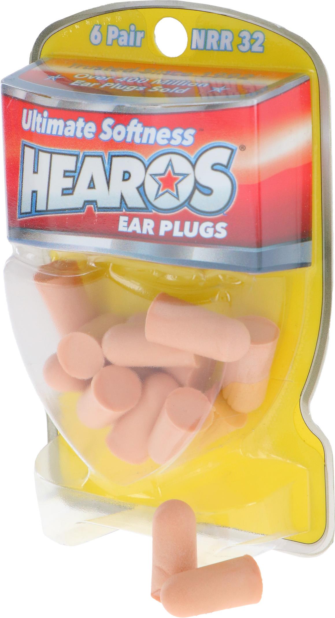HEAROS Ultimate Softness Series Ear Plugs Beige NRR 32dB 6 pár