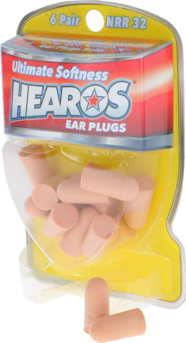HEAROS Ultimate Softness Series Ear Plugs Beige NRR 32dB 6 Pairs - Špunty do uší - Hlavní obrázek