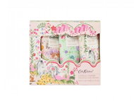 HEATHCOTE & IVORY Dárková sada krémů na ruce Carnival Parade 3 × 30 ml - pistácie, švestka a máta - Hand Cream