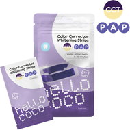 HELLO COCO PAP Bělící pásky na zuby s korektorem barev 7 ks - Bělič zubů