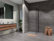 Lansanite Side Wall Alvaro SPZD80-B - Shower Screen