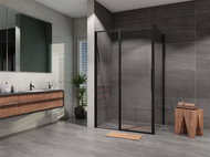 Lansanit Rectangular Shower Enclosure Tadao PD3-14-B + SPD80-B - Shower Enclosure