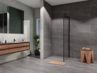 Lansanite Side Wall Tadao SPD100-B - Shower Screen