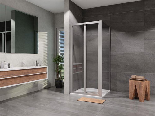 Lansanit Square Shower Enclosure Briano BF80-190-M + SPF80-190-M - Shower Enclosure - Main image