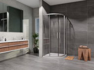Lansanit Quadrant Vati Shower Enclosure With Tray QR99-190-C-SET - Shower Enclosure
