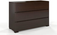 GCO Slavia 3 zásuvky borovice masiv, palisandr - Chest of Drawers