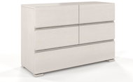 GCO Vlado 5S, borovice masiv/bílá - Chest of Drawers