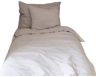 HEDDA Linen bed linen Naira light grey, set size 140 × 200 cm, 70 × 90 cm - Bed Linen