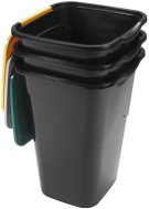 HEIDRUN Mülleimer zum Sortieren der Abfälle - 3 x 50 Liter - Mülleimer