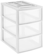 HEIDRUN Pořadač A4 3 šuplíky bílý - Zásuvkový box