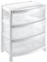 HEIDRUN Regál so zásuvkami 55 × 40 × 60,54 cm biely, plast - Regál