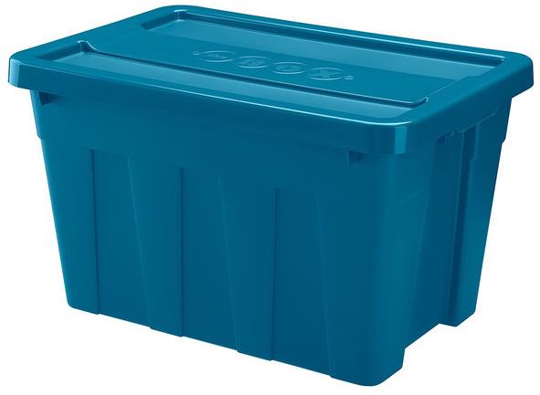 HEIDRUN Tárolódoboz fedéllel 65,5 × 49,5 × 43 cm 100 l heavy duty
