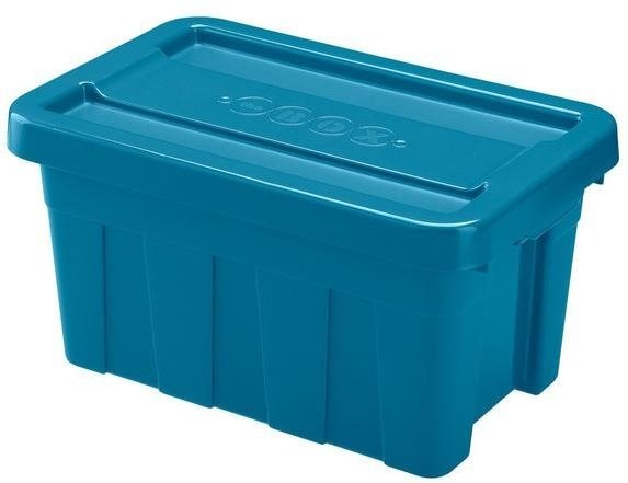 HEIDRUN Tárolódoboz fedéllel 45 × 29 × 24 cm 20 literes, heavy duty