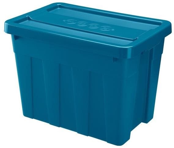 HEIDRUN Tárolódoboz fedéllel 59 × 39 × 41 cm 65 l heavy duty