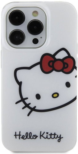 Hello Kitty IML Head Logo Back Cover for iPhone 15 Pro White - Phone Cover - Main image