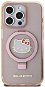 Hello Kitty IML Ringstand Glitter Kitty Head Logo iPhone 15 Pro Max MagSafe rózsaszín tok - Telefon tok