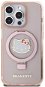 Hello Kitty IML Ringstand Glitter Kitty Head Logo MagSafe Zadní Kryt pro iPhone 15 Pro Pink - Phone Cover