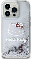 Hello Kitty Liquid Glitter Electroplating Head Logo Zadný Kryt na iPhone 13 Pro Transparent - Kryt na mobil