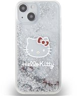 Hello Kitty Liquid Glitter Electroplating Head Logo Zadný Kryt na iPhone 13 Transparent - Kryt na mobil