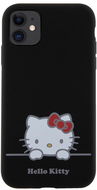 Hello Kitty Liquid Silicone Daydreaming Logo iPhone 11 fekete tok - Telefon tok