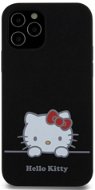 Hello Kitty Liquid Silicone Daydreaming Logo Zadný Kryt na iPhone 12/12 Pro Black - Kryt na mobil