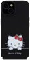 Hello Kitty Liquid Silicone Daydreaming Logo Zadný Kryt na iPhone 15 Black - Kryt na mobil