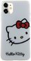 Hello Kitty IML Head Logo Zadný Kryt na iPhone 11 White - Kryt na mobil