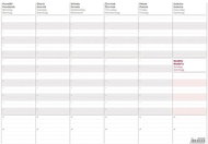 HELMA Wöchentliche Planungskarte A3 2022 - Tischkalender