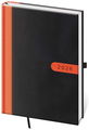 Helma Bora denní 2026, černo/oranžový, A5, 14,5 × 20,5 cm