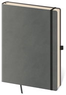 Helmet Notebook Flexies Grey - lined L, 14,5 × 20,5 cm - Journal