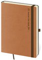 Helma Zápisník Flexies text, linkovaný, brown, 14, 5 × 20, 5 cm