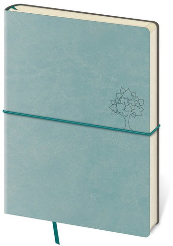 Helma 365 Zápisník FLEXIO linkovaný, olive, 14, 5 × 20, 5 cm - Zápisník - Hlavní obrázek