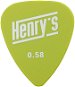 Henry’s Softone, model STANDARD, tl. 0.58mm, zelená, 6ks - Plectrum