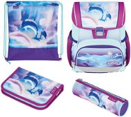 HERLITZ Loop+ Školní taška, delfín, 16L - Briefcase