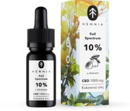 Hemnia Full Spectrum CBD MCT Kokosový olej 10%, 1000 mg, 10 ml, s příchutí citrónu - Oil