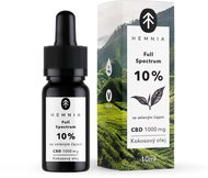 Hemnia Full Spectrum CBD MCT Kokosový olej 10%, 1000 mg, 10 ml, s příchutí zeleného čaje - Oil