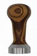 Master Tamper Zebrano Base - Stainless steel: diameter of 49.5mm - Coffee Tamper