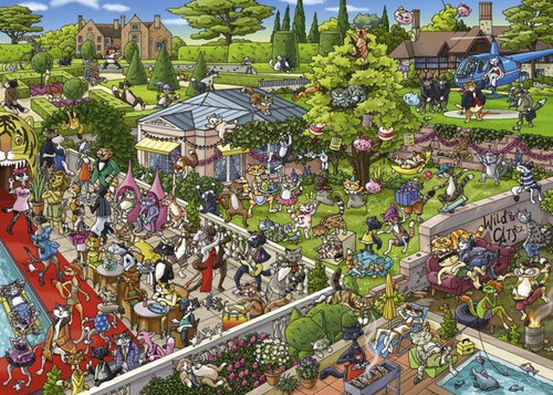 HEYE Puzzle Cat Party 1000 pieces - Jigsaw Puzzle - Main image