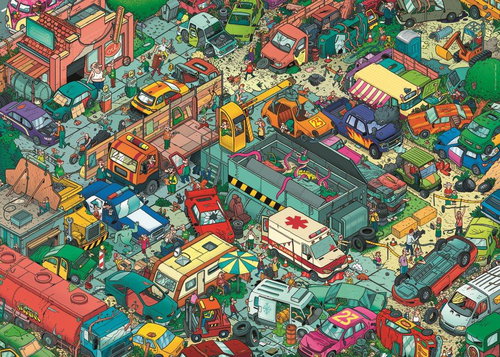 HEYE Puzzle Wrecking yard 1000 pieces - Jigsaw Puzzle - Main image