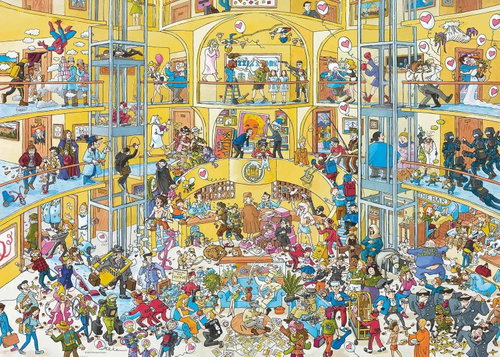 HEYE Puzzle Life in a hotel 1000 pieces - Jigsaw Puzzle - Main image