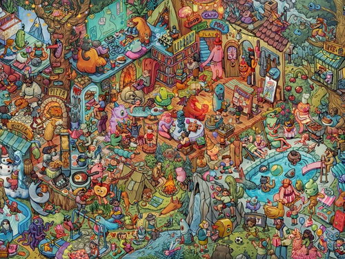 HEYE Puzzle Fun with Friends 1500 pieces - Jigsaw Puzzle - Main image