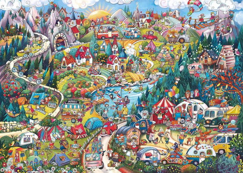 HEYE Puzzle Go camping! 2000 pieces - Jigsaw Puzzle - Main image