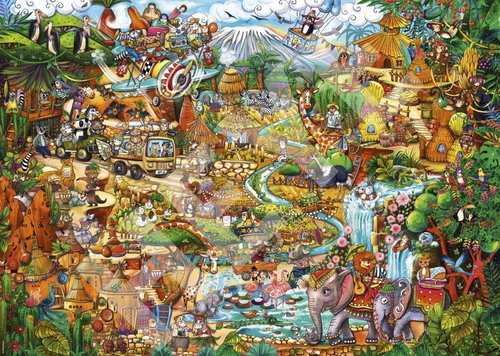 HEYE Puzzle Exotic safari 2000 pieces - Jigsaw Puzzle - Main image