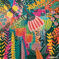 HEYE Square Puzzle Flowery: Beautiful Future 1000 pieces - Jigsaw Puzzle