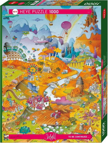 HEYE Puzzle Cartoon Classics: Idyll by the Field 1000 pieces - Jigsaw Puzzle - Main image