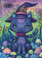 HEYE Puzzle Dreaming: the Cat Witch 1000 pieces - Jigsaw Puzzle