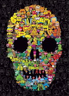 HEYE Puzzle Pens are my Friends: Doodle Skull 1000 pieces - Jigsaw Puzzle
